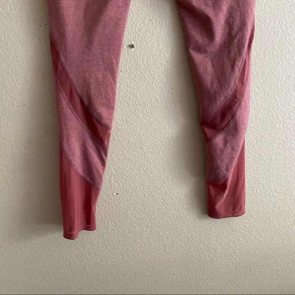 Gymshark Pink Mesh Full Length Leggings - Picture 9 of 9